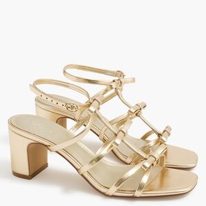 NIB J crew bow heeled sandals size 8